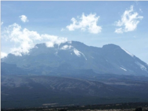 Kibo, the summit crater of Kilimanjaro, viewed from Shira Plateau  (Photo credit:  Mark Horrell www.markhorrell.com)